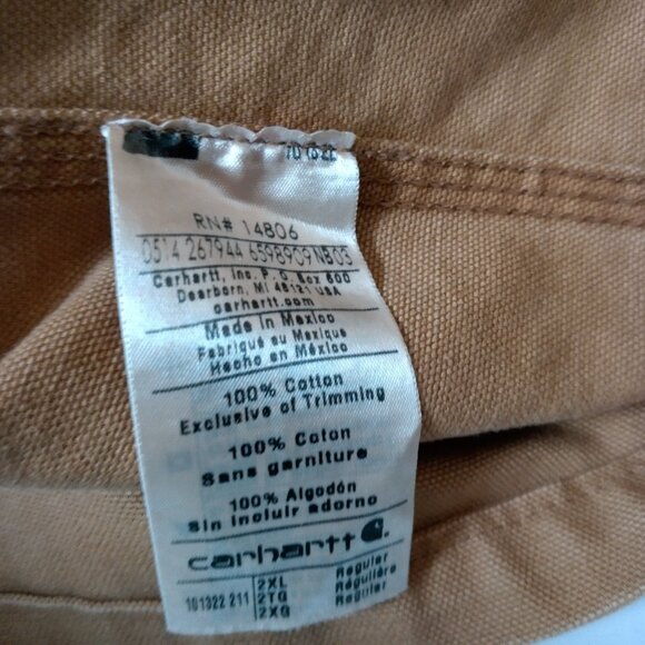 Carhartt Chore Jacket WVU Mountaineers 2XL Brown Duck Canvas 101322 211 Work - Picture 6 of 16
